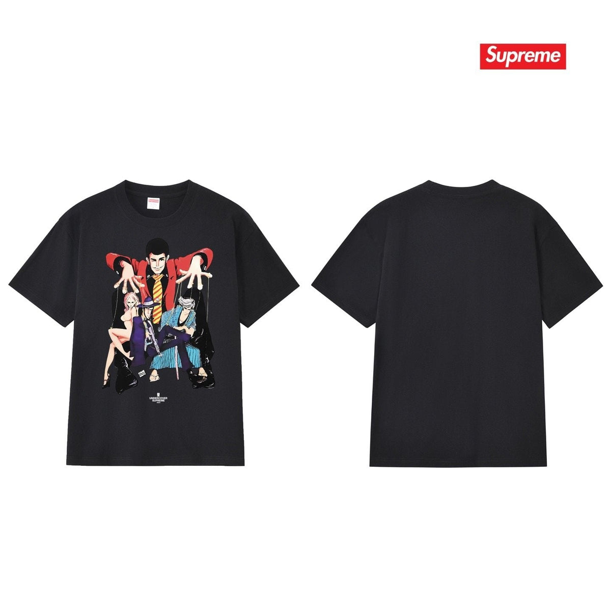 Supreme Anime Character Graphic T-Shirt ¡ª back