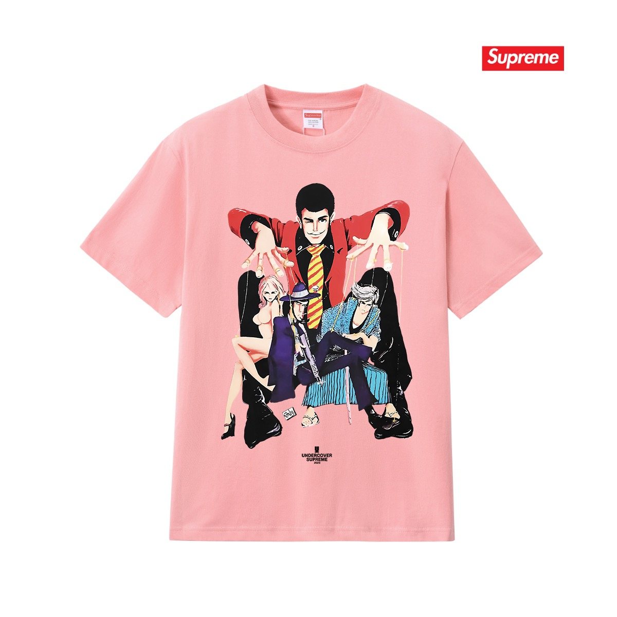 Supreme Anime Character Graphic T-Shirt ¡ª front