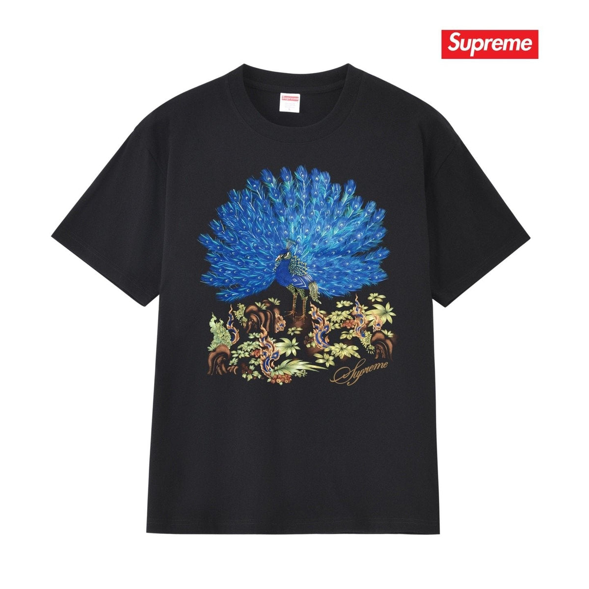 Supreme Peacock Graphic Short-Sleeve T-Shirt ¡ª hero
