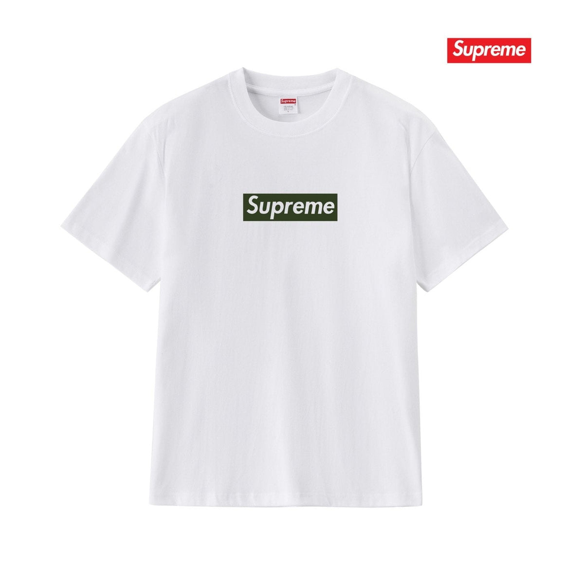 Supreme White Front & Back Graphic T-Shirt ¡ª hero