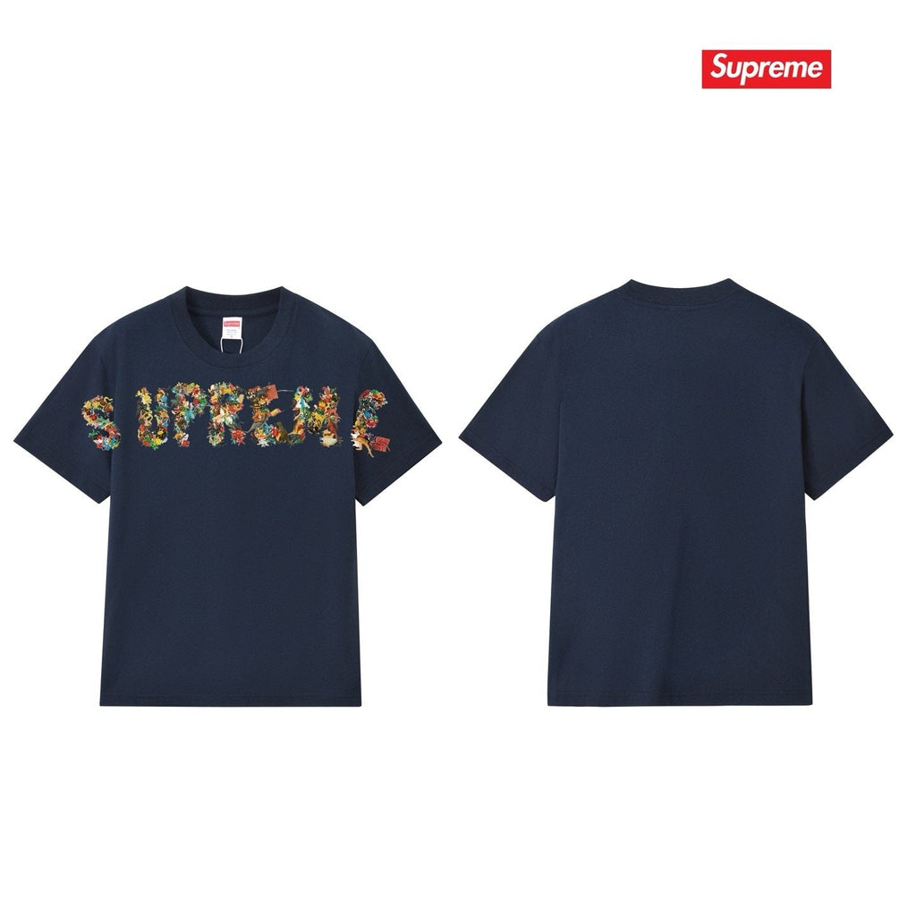 Supreme Floral Wordmark Short-Sleeve T-Shirt ¡ª comparison