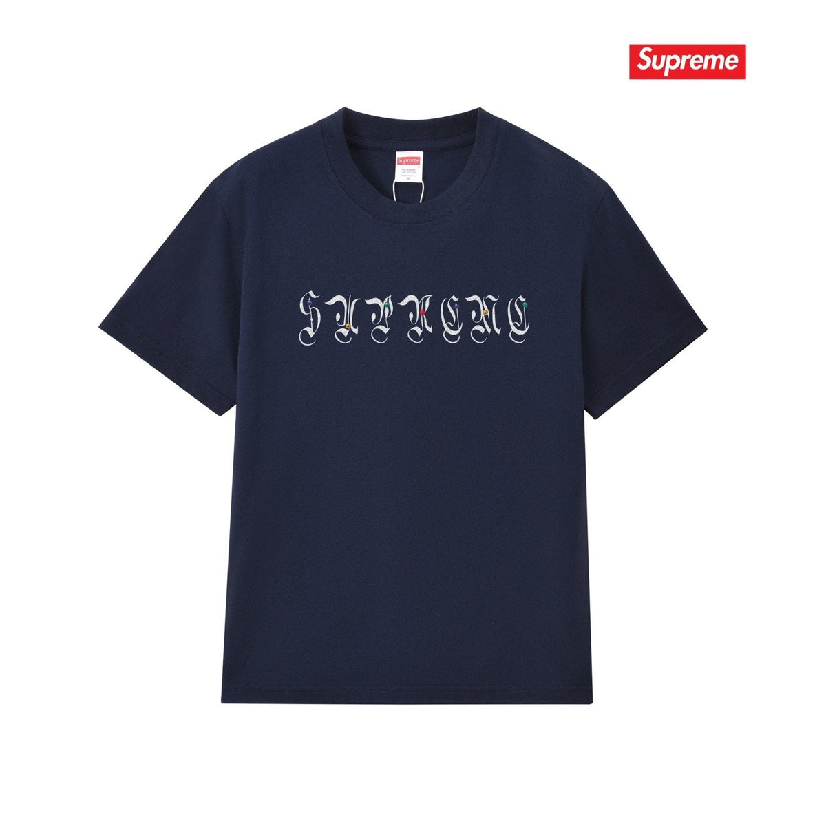 Supreme Gothic Wordmark Short-Sleeve T-Shirt ¡ª front