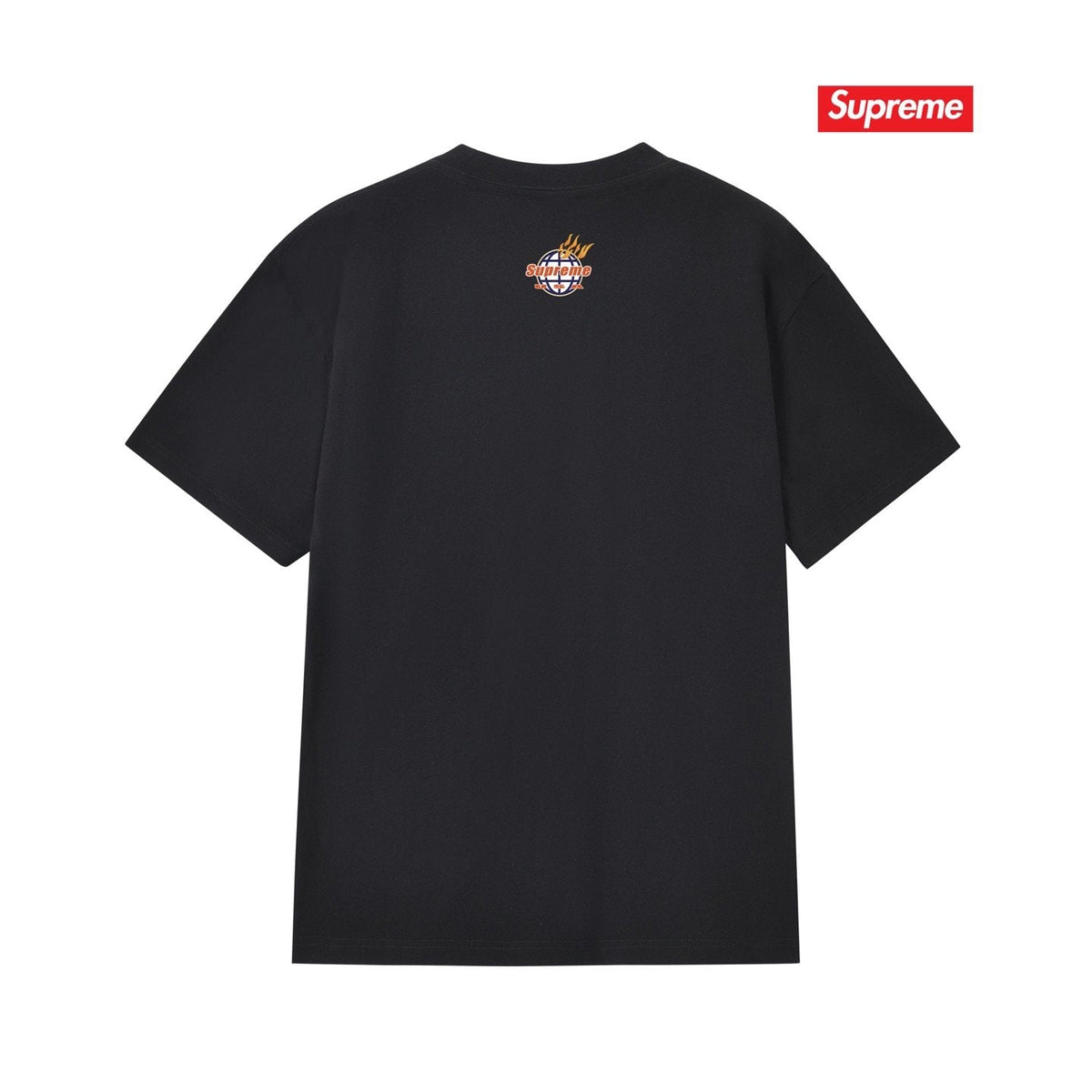 Supreme Flame Globe Graphic Short-Sleeve T-Shirt ¡ª back