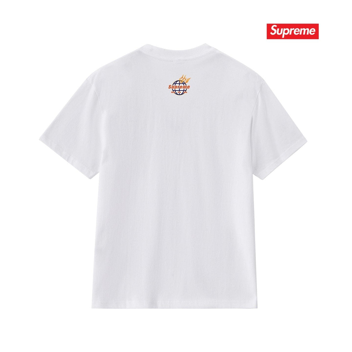 Supreme Flame Globe Graphic Short-Sleeve T-Shirt ¡ª back