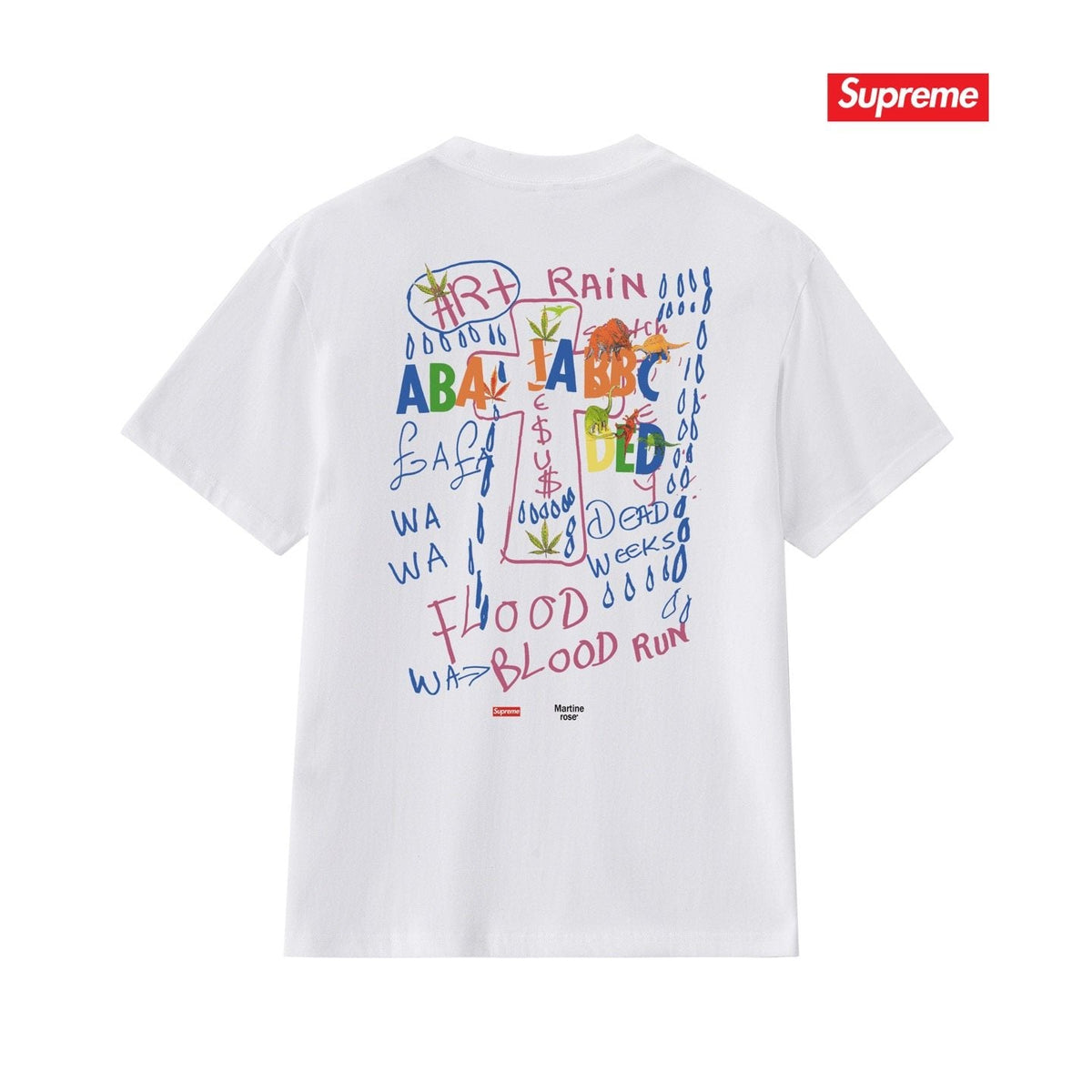 Supreme Front and Back Graphic T-Shirt ¡ª back