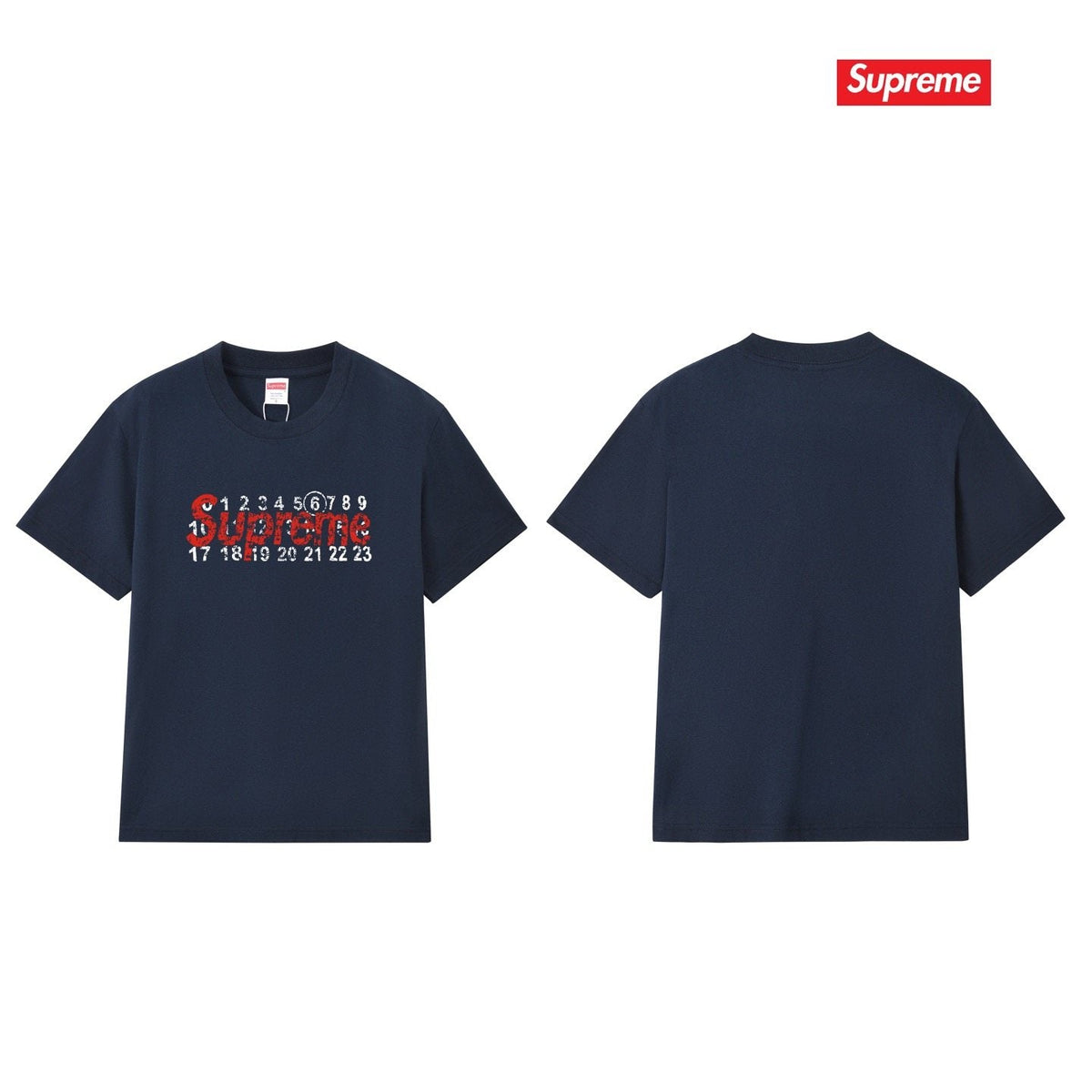 Supreme Number Graphic Short-Sleeve T-Shirt ¡ª back