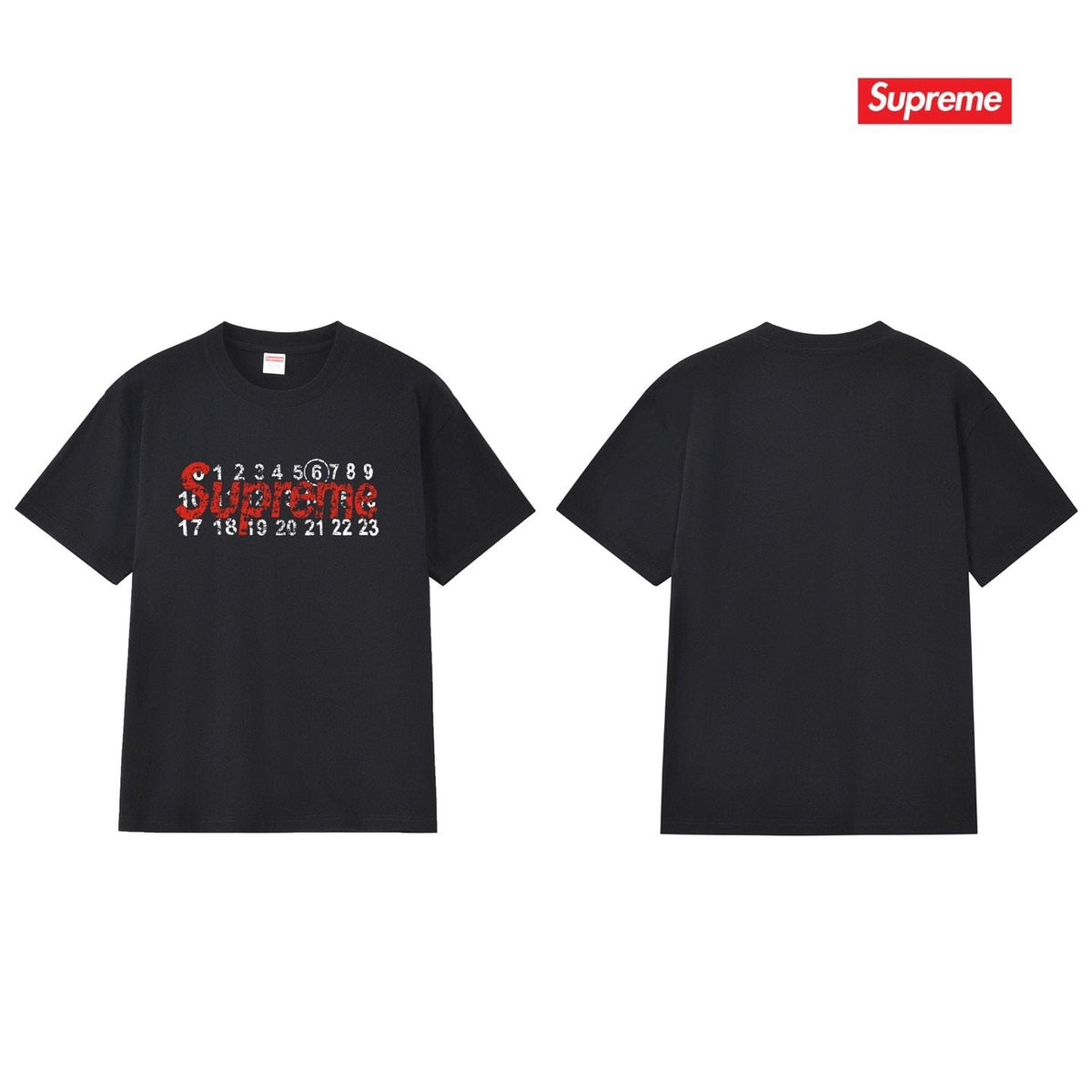Supreme Number Graphic Short-Sleeve T-Shirt ¡ª back