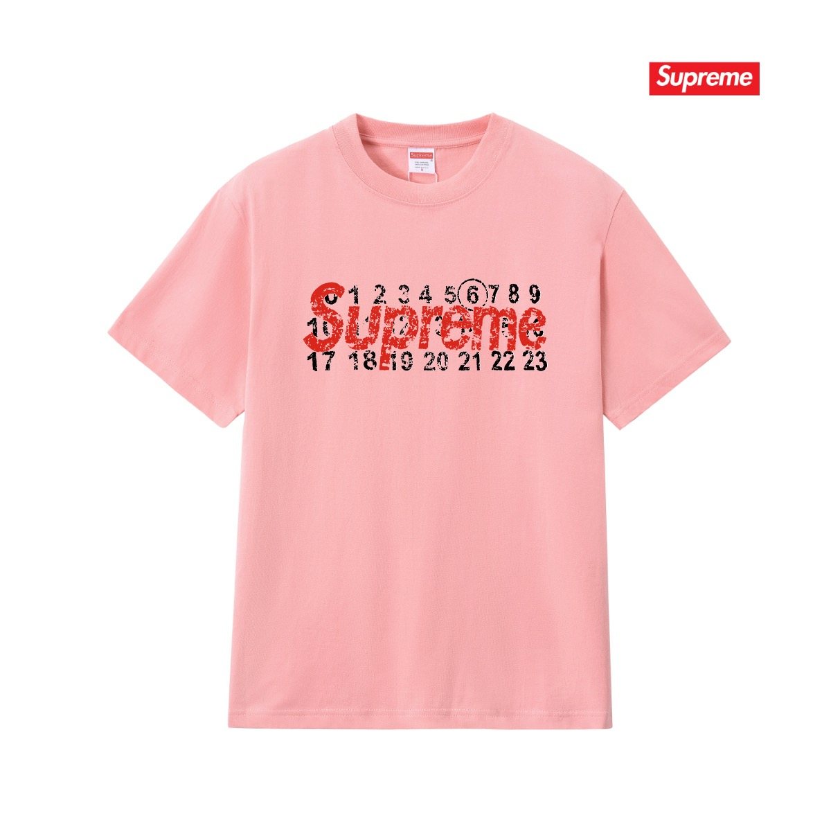 Supreme Number Graphic Short-Sleeve T-Shirt ¡ª front