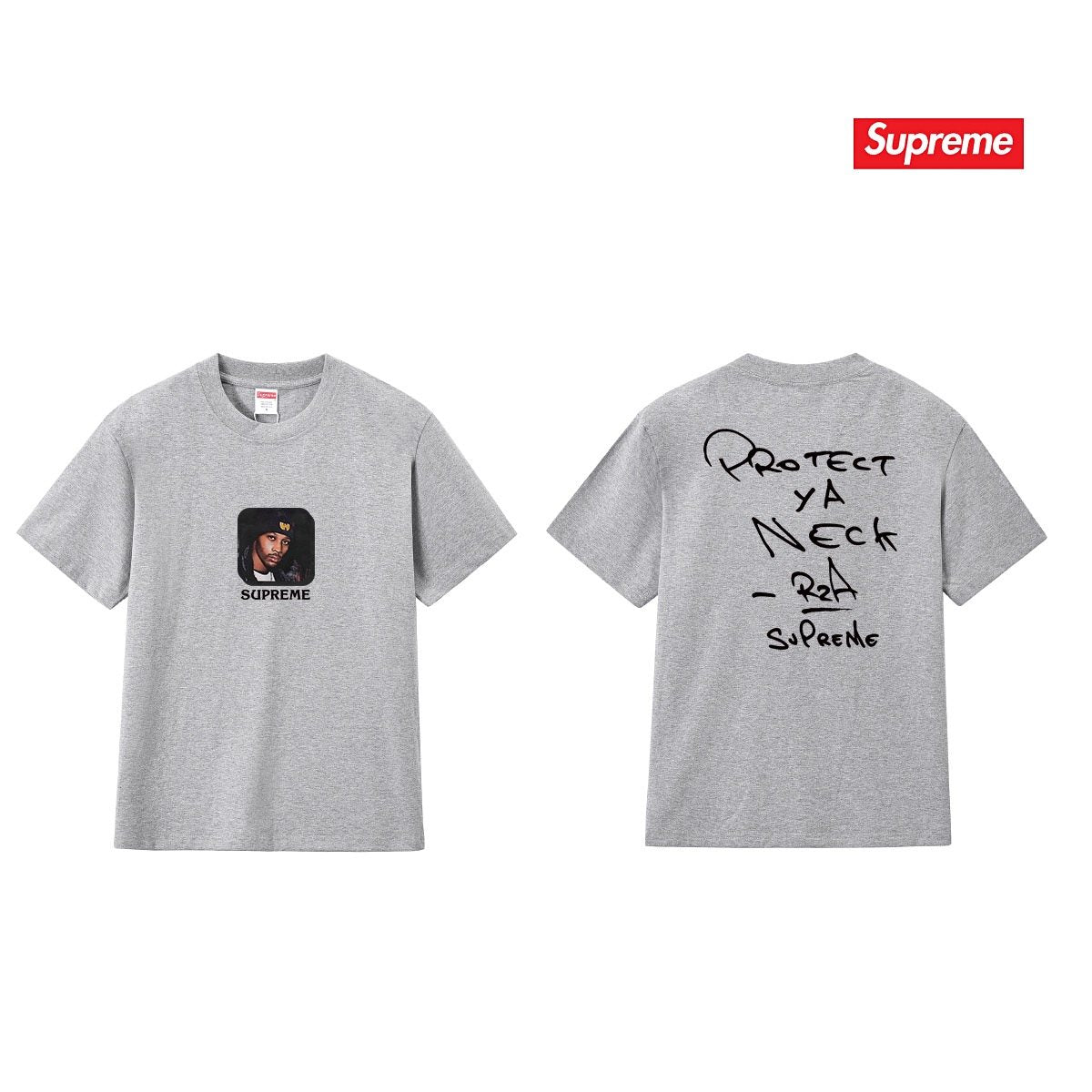 Supreme Protect Ya Neck RZA Portrait Graphic T-Shirt ¡ª comparison
