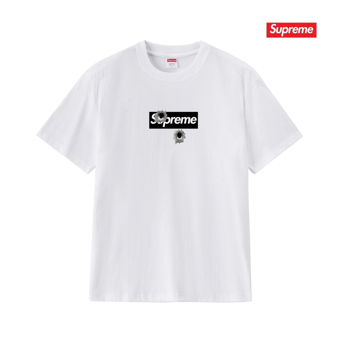 Supreme Bullet Hole Graphic T-Shirt ¡ª front