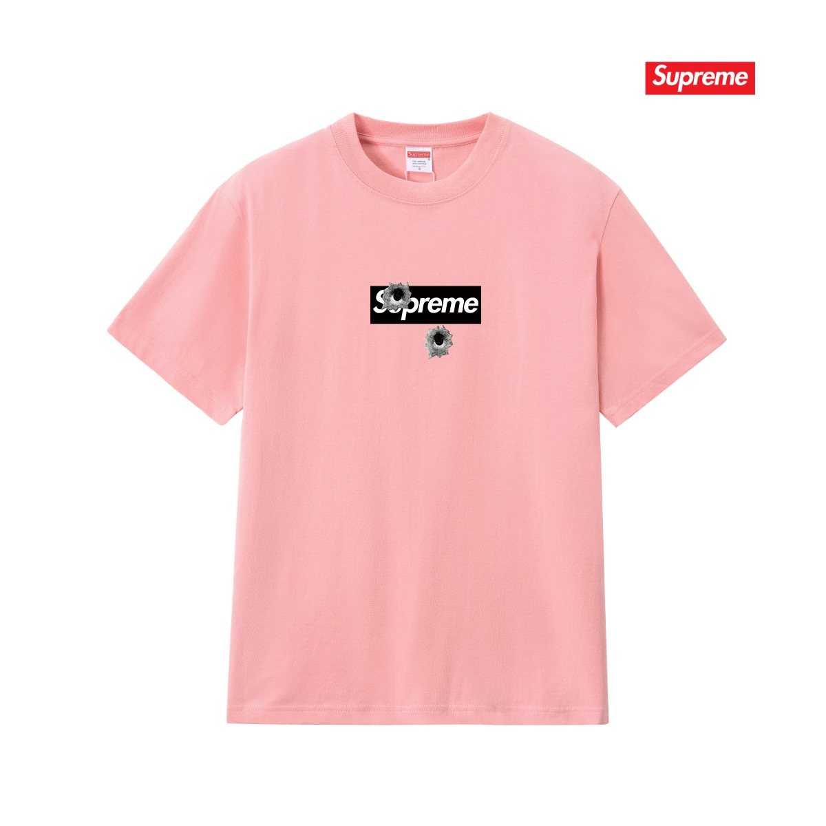 Supreme Bullet Hole Graphic T-Shirt ¡ª front