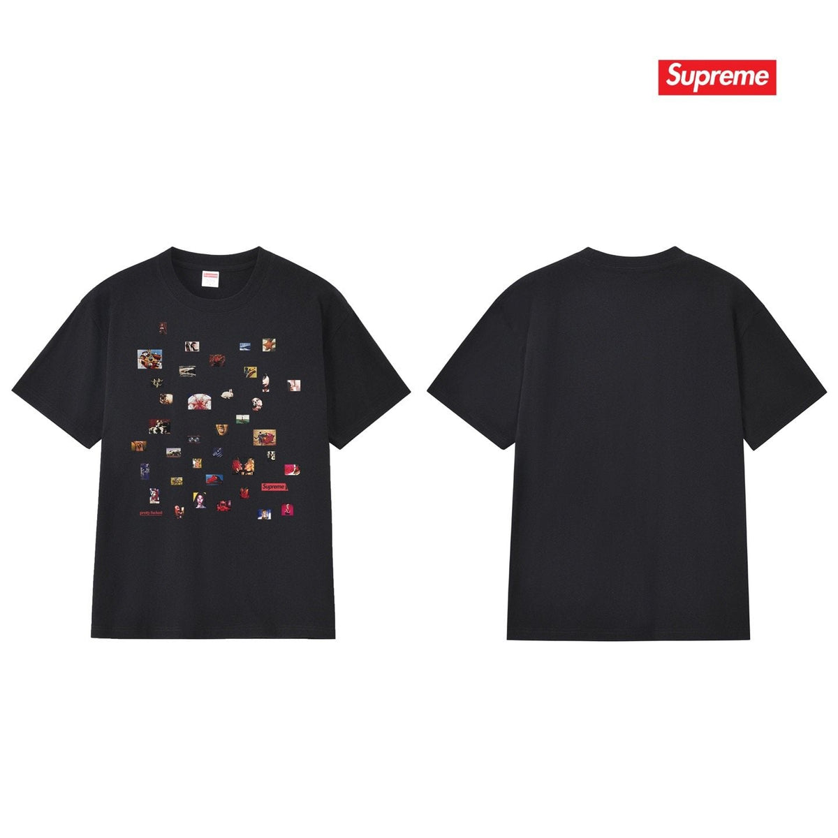 Supreme Photo Collage Graphic T-Shirt ¡ª back