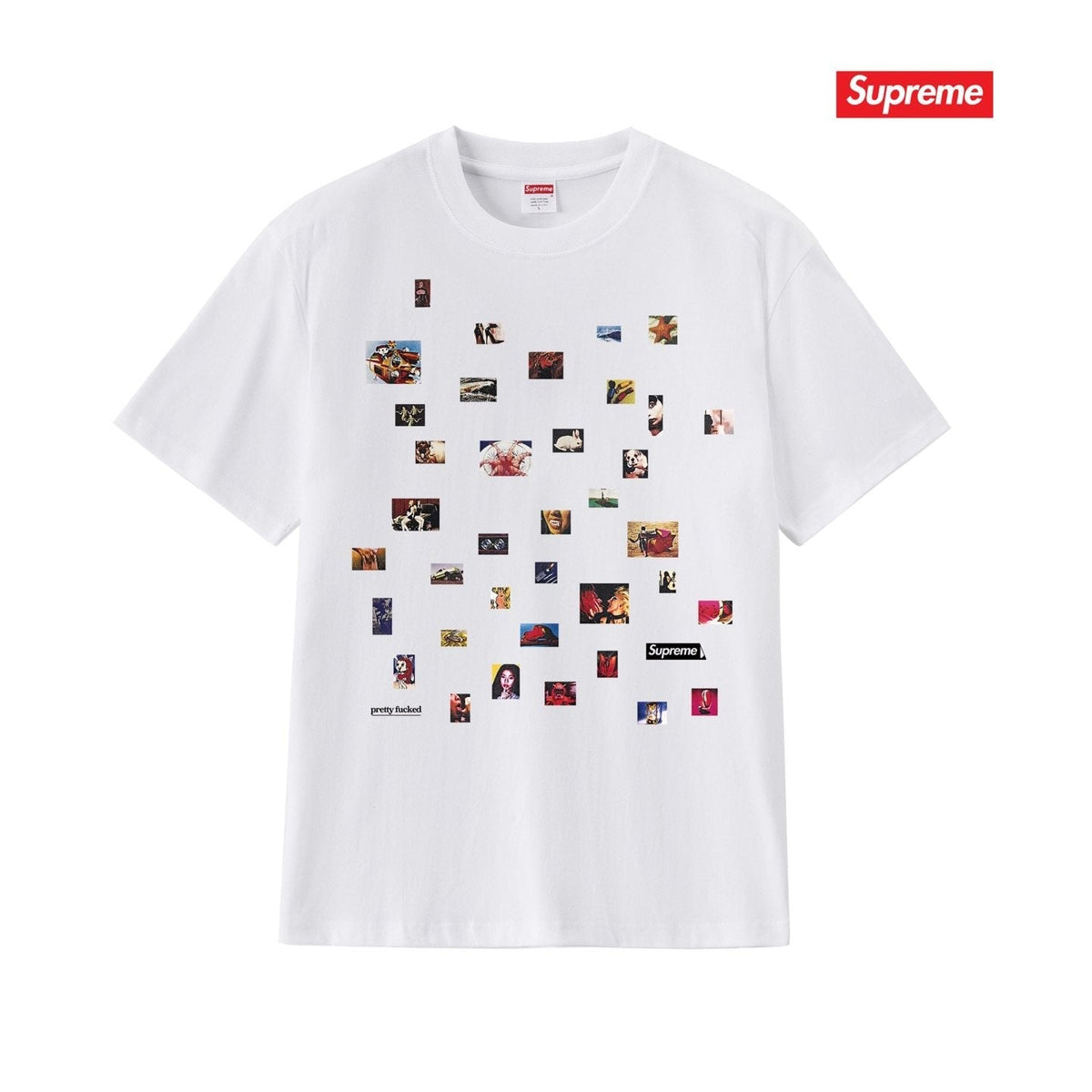 Supreme Photo Collage Graphic T-Shirt ¡ª front