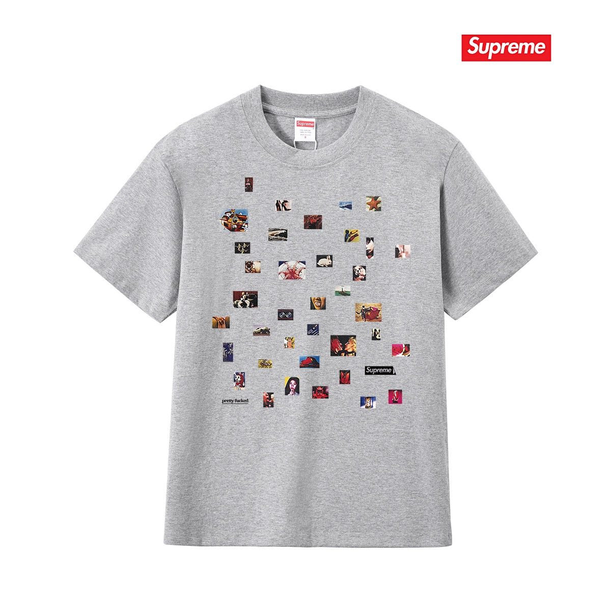 Supreme Photo Collage Graphic T-Shirt ¡ª front
