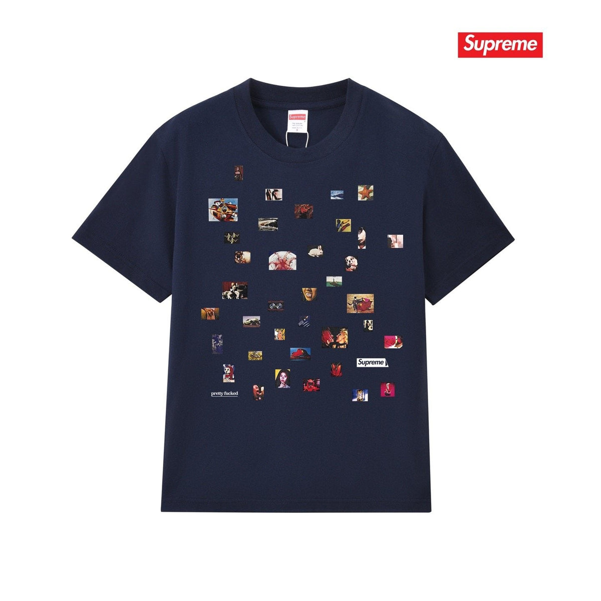 Supreme Photo Collage Graphic T-Shirt ¡ª front