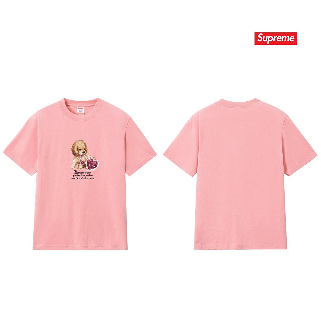 Supreme Dog and Heart Graphic T-Shirt ¡ª back