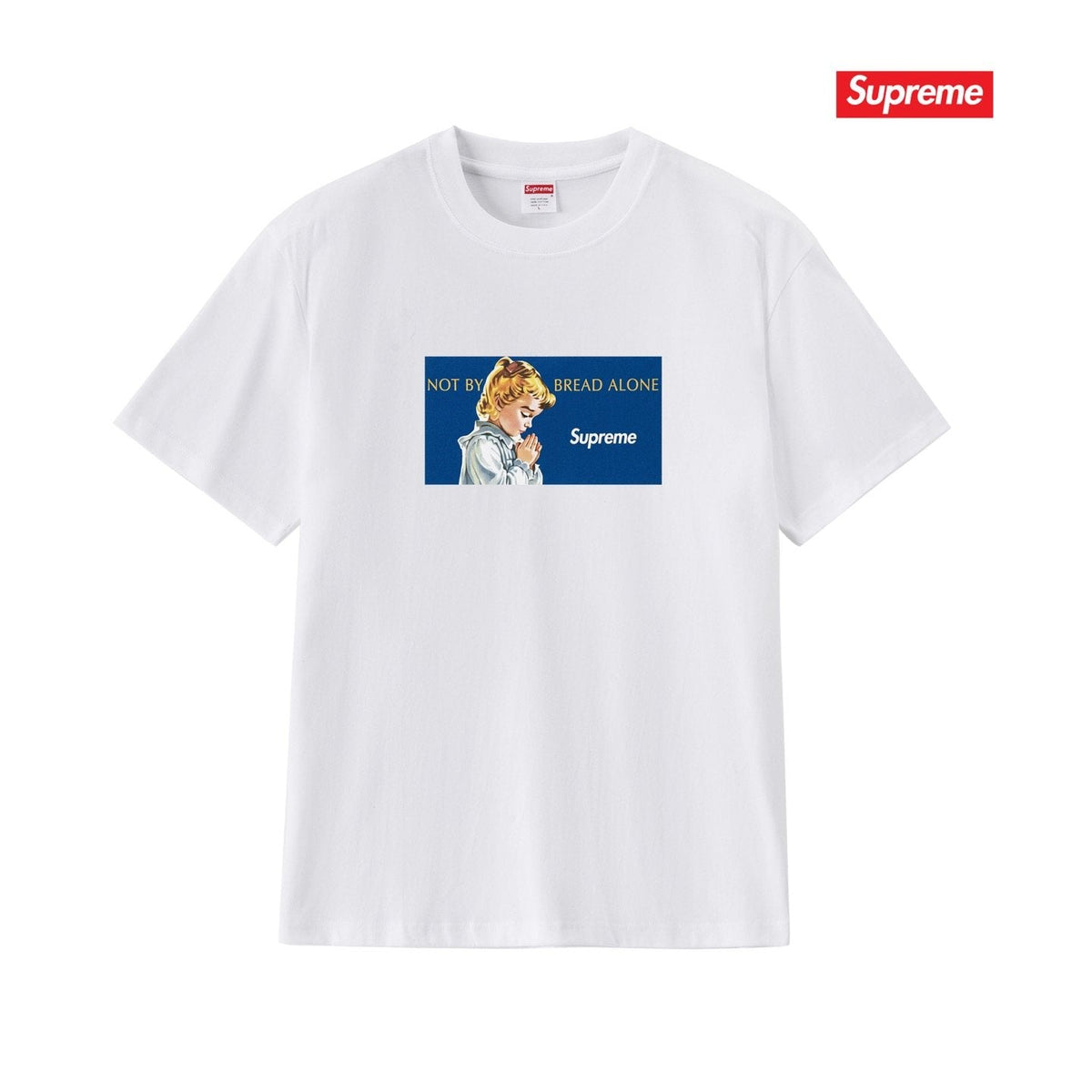 Supreme Blue Rectangle Graphic T-Shirt ¡ª front