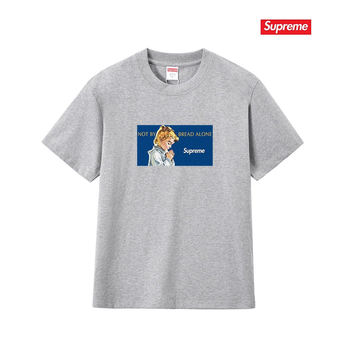Supreme Blue Rectangle Graphic T-Shirt ¡ª front