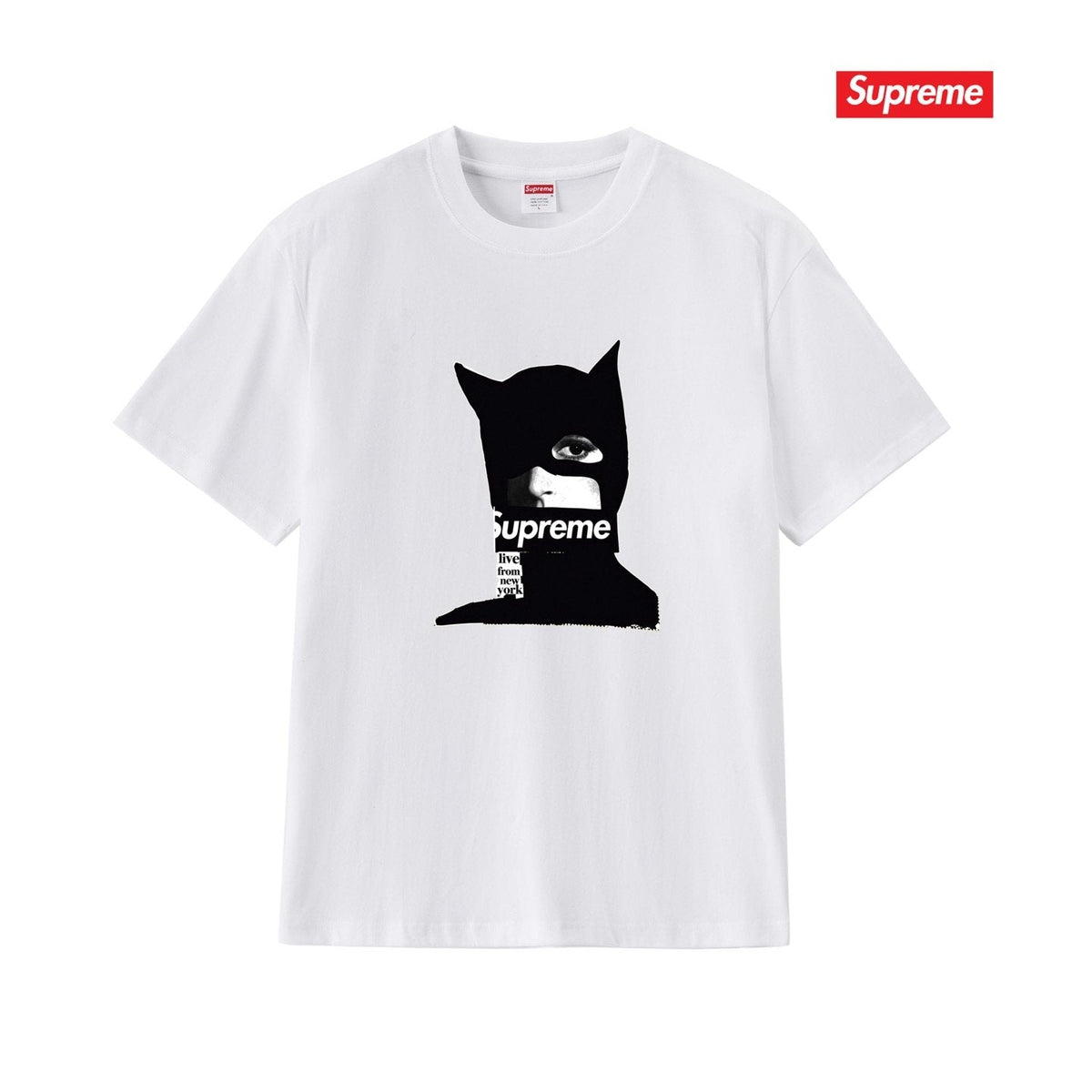 Supreme Cat Graphic Short-Sleeve T-Shirt ¡ª front