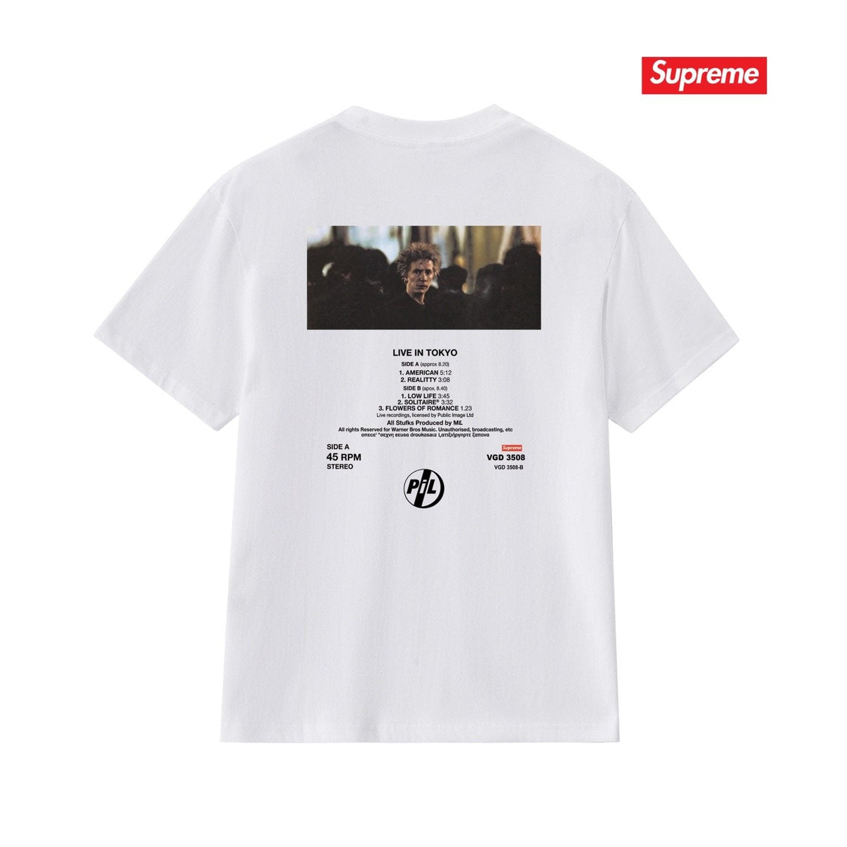 Supreme Live in Tokyo Photo Graphic T-Shirt ¡ª back