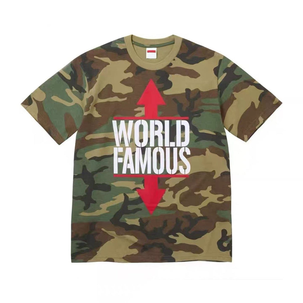 Supreme World Famous Camo Graphic T-Shirt ¡ª hero