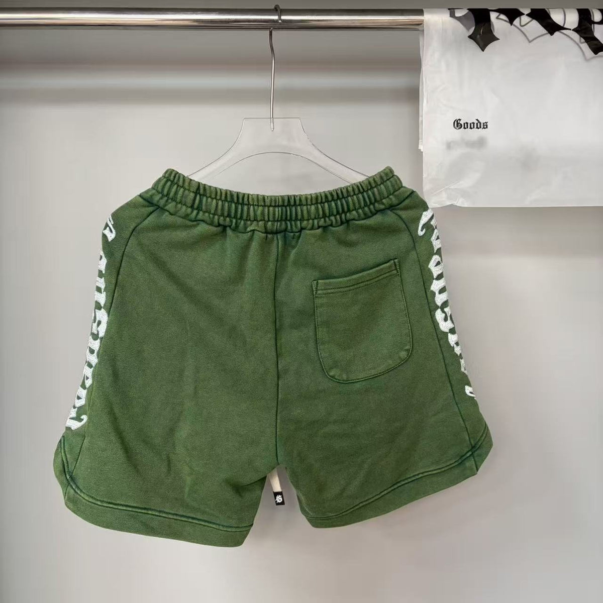Godspeed Green Side Graphic Sweat Shorts ¡ª context