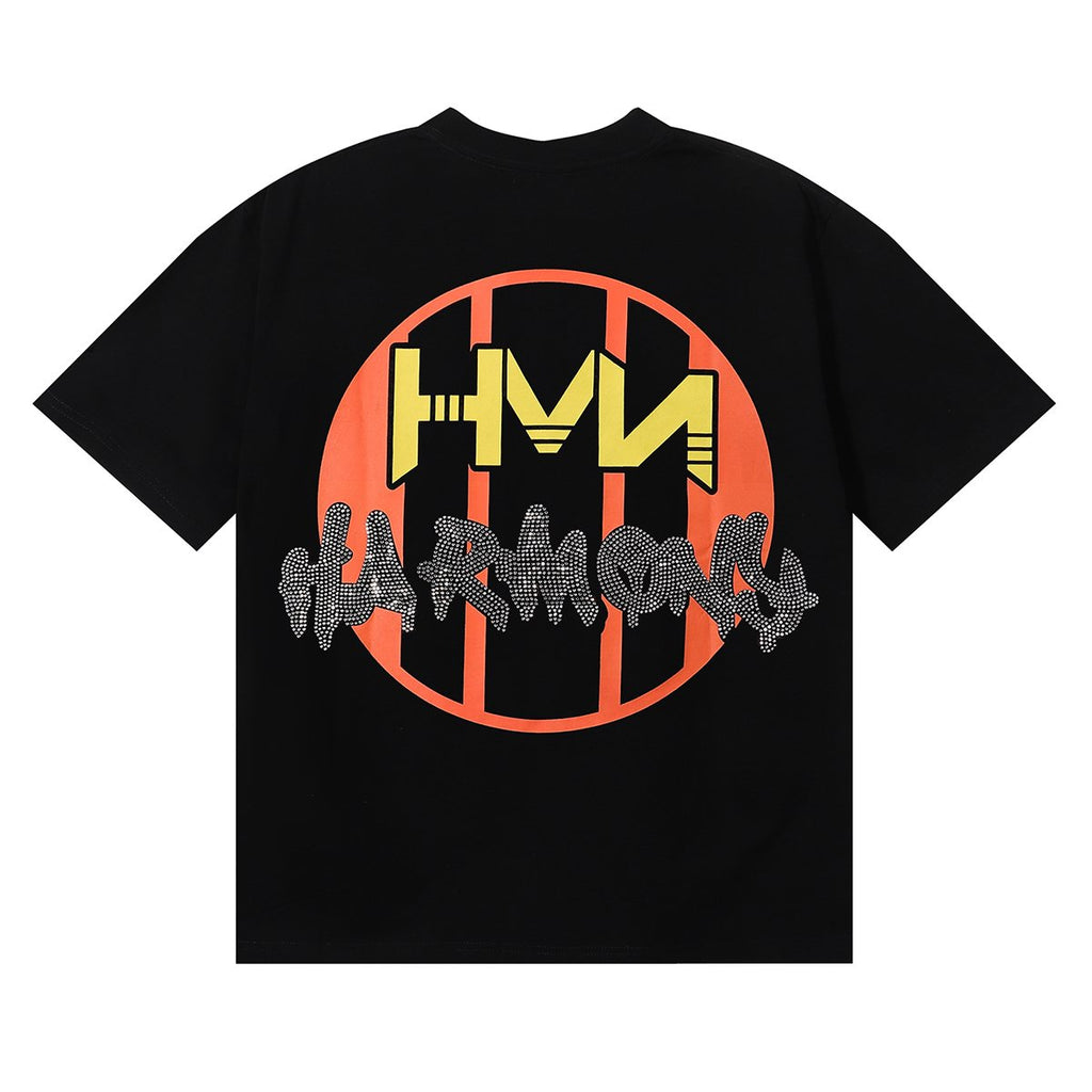 HARMONY Baseball Player Rhinestone Graphic T-Shirt ¡ª back