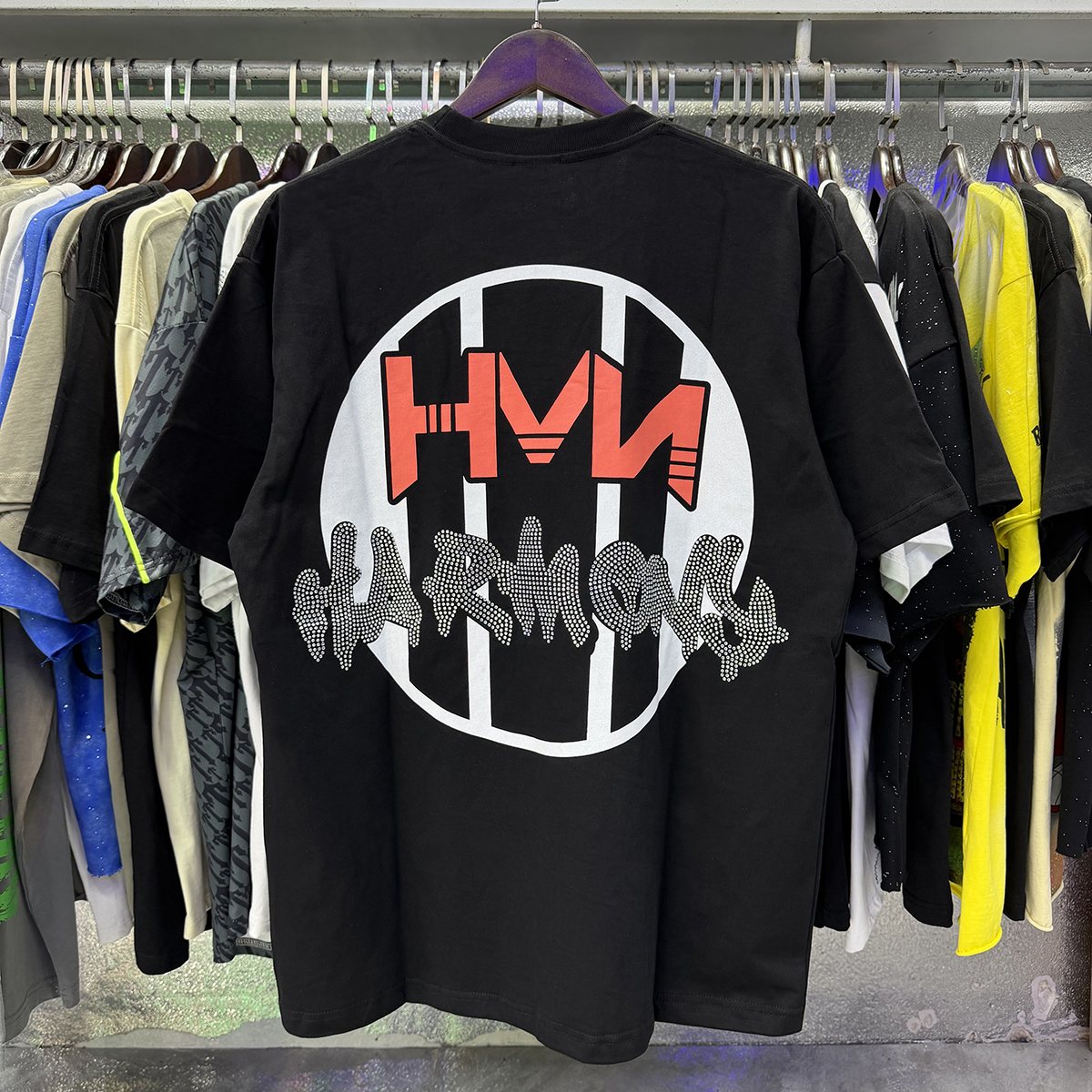 HARMONY Rhinestone Graphic Short-Sleeve T-Shirt ¡ª context