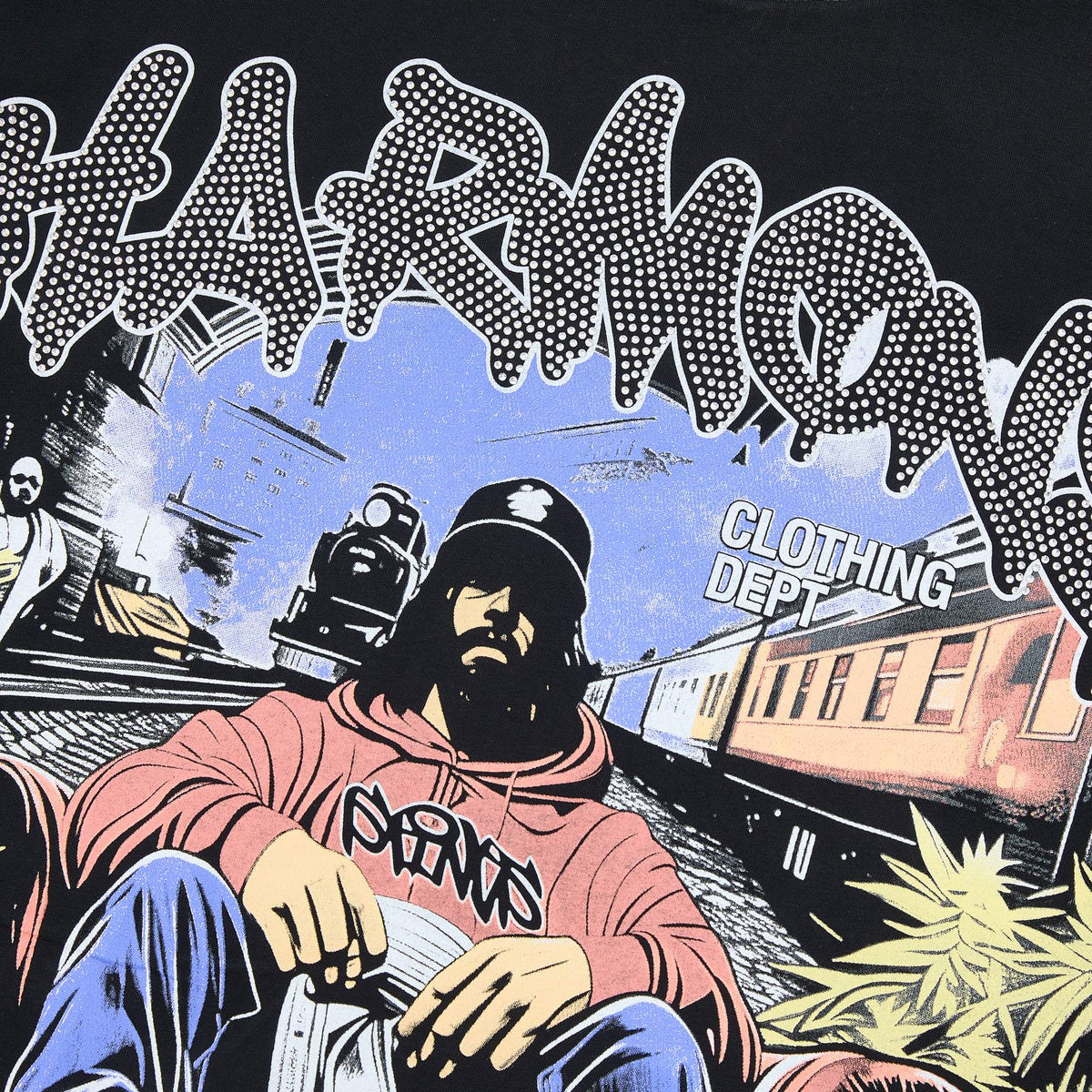 HARMONY Illustrated Graphic Short-Sleeve T-Shirt ¡ª detail