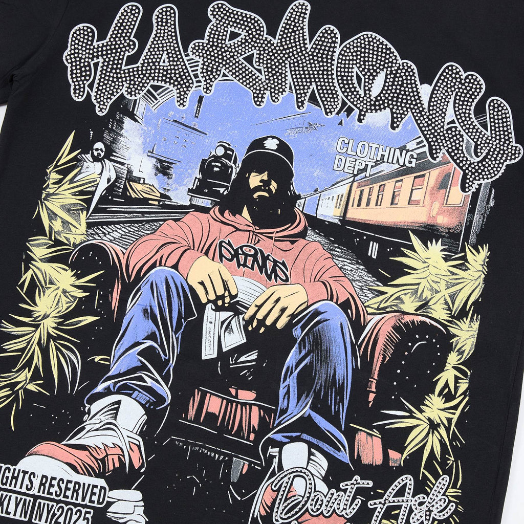 HARMONY Illustrated Graphic Short-Sleeve T-Shirt ¡ª detail