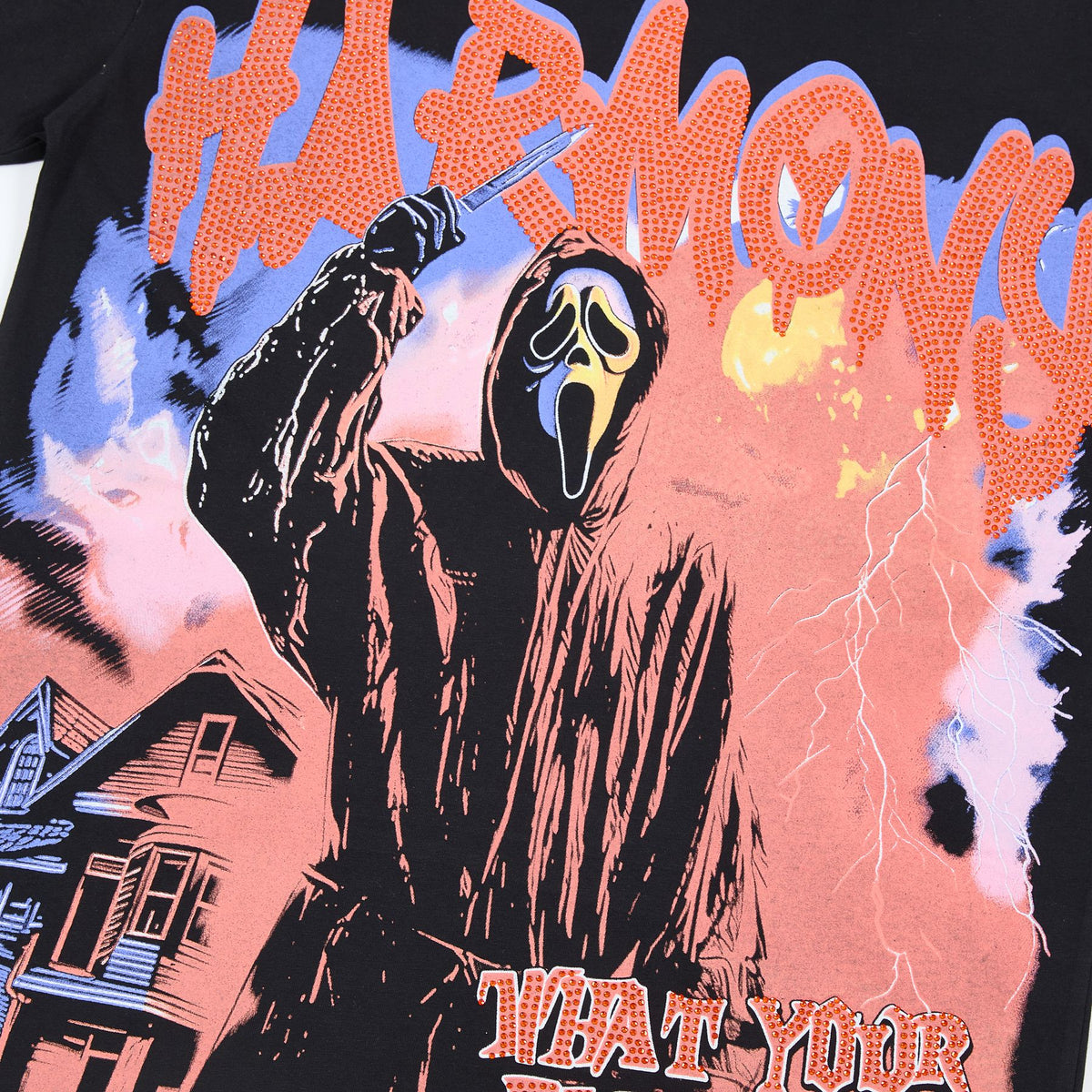 HARMONY Horror Graphic Short-Sleeve T-Shirt ¡ª detail