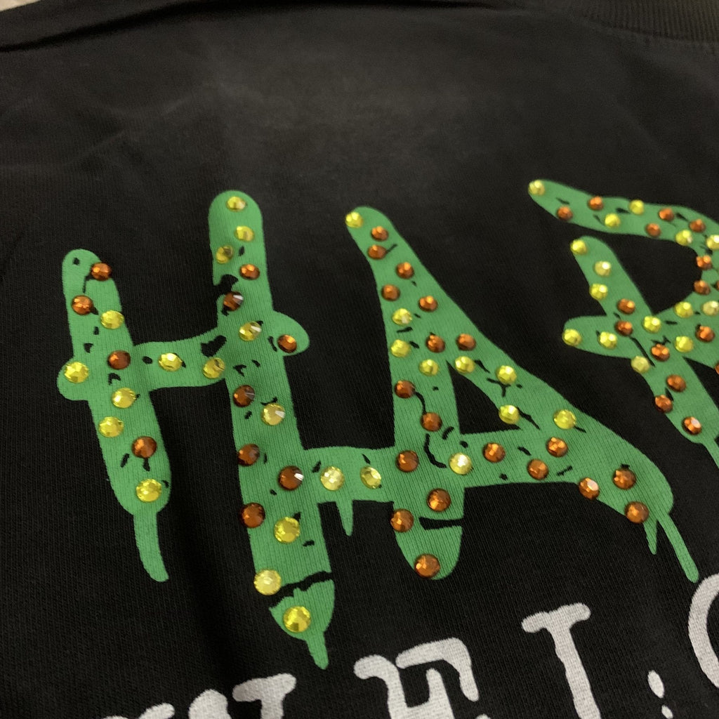 HARMONY Black Front and Back Graphic T-Shirt ¡ª detail