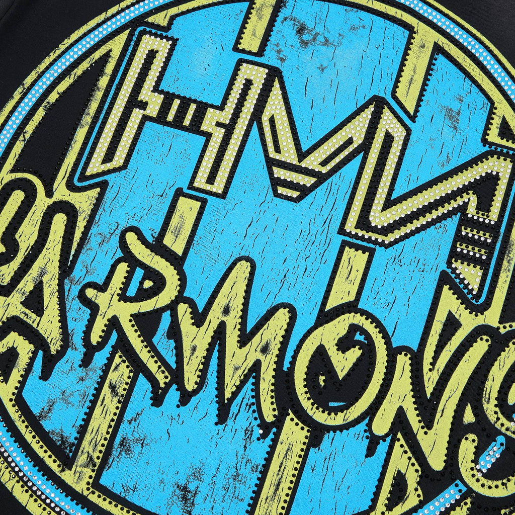 HARMONY Football Graphic Raw-Edge T-Shirt ¡ª detail