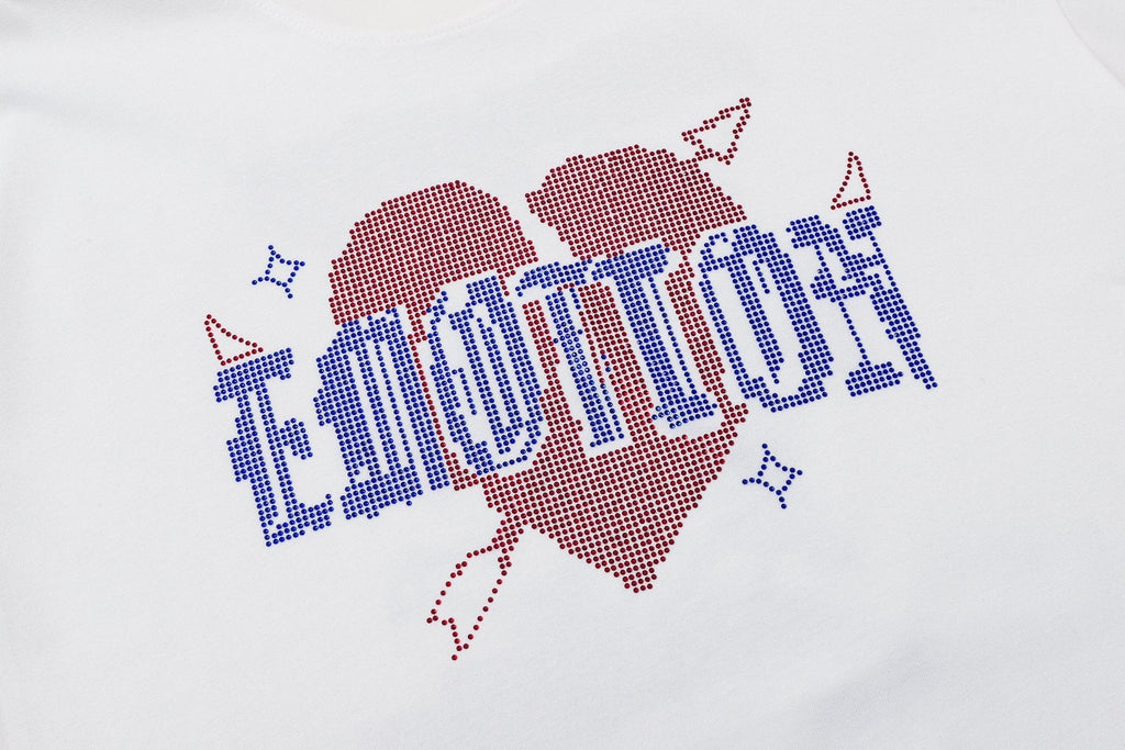 MIXED EMOTION Heart Graphic Short-Sleeve T-Shirt ¡ª detail