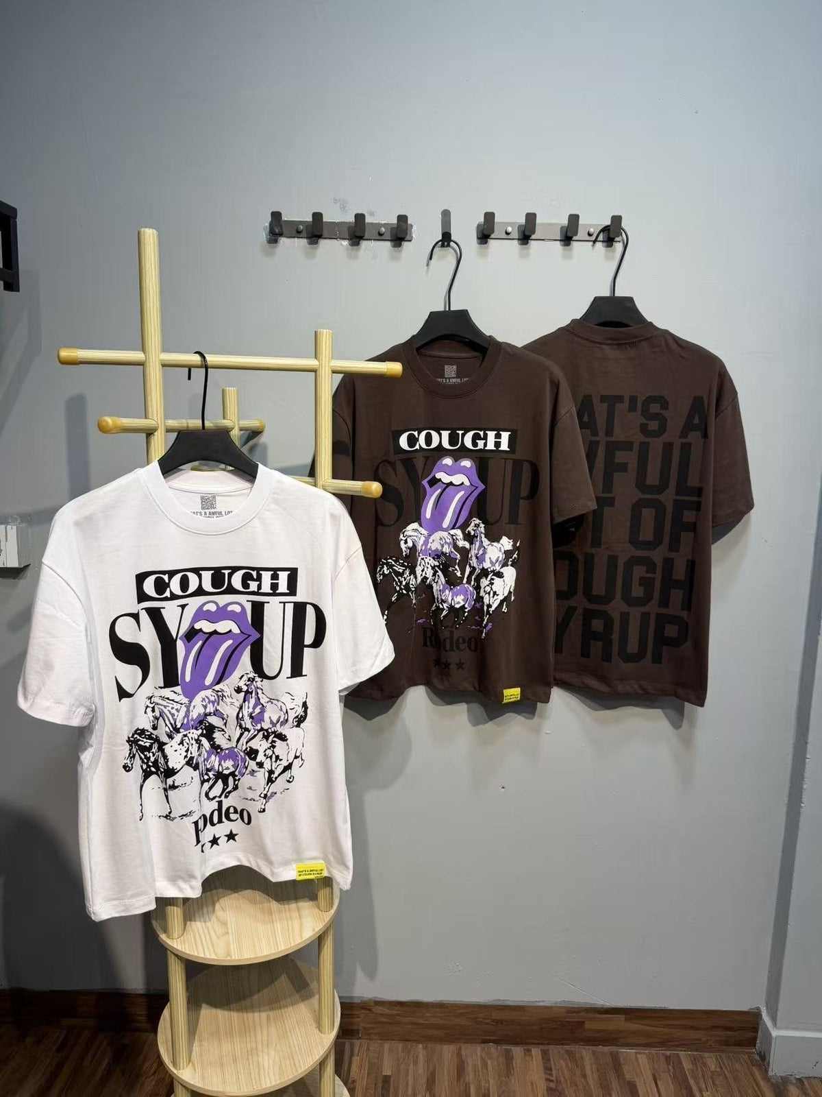 THAT'S A AWFUL LOT OF COUGH SYRUP Front & Back Graphic T-Shirt ¡ª context