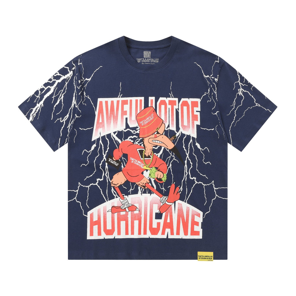 THAT'S A AWFUL LOT OF COUGH SYRUP Lightning Cartoon Graphic T-Shirt ¡ª hero