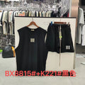 ESSENTIALS Three-Bar Sleeveless Shorts Set ¡ª hero