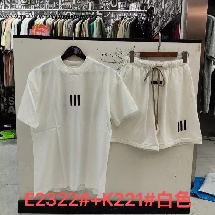 ESSENTIALS Front Wordmark T-Shirt & Shorts Set ¡ª front