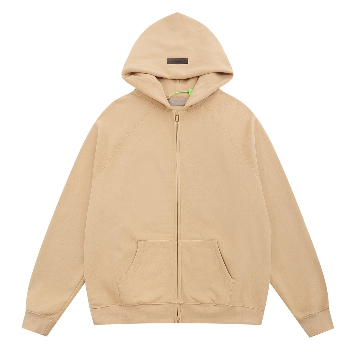 Essentials Fear of God Tonal Logo Full-Zip Hoodie ¡ª front