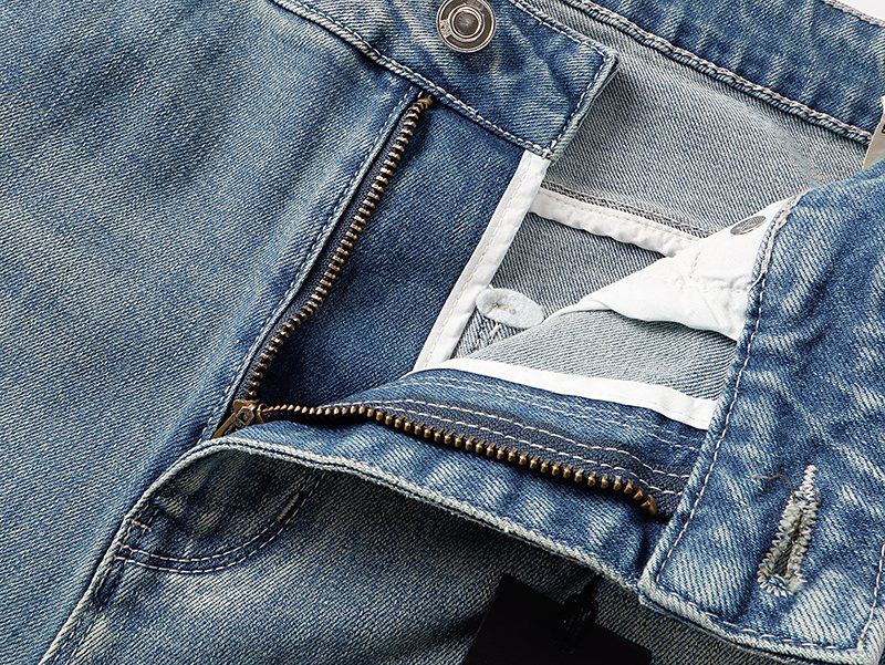 R+A Light Blue Lettered Jeans ¡ª detail