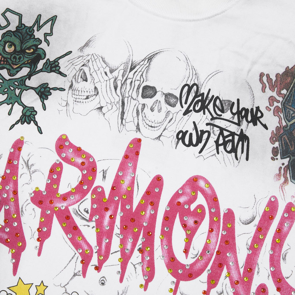 HARMONY Rhinestone-Style Graphic T-Shirt ¡ª detail