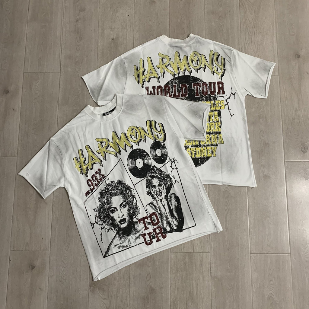 HARMONY Tour Graphic Raw-Edge T-Shirt ¡ª context