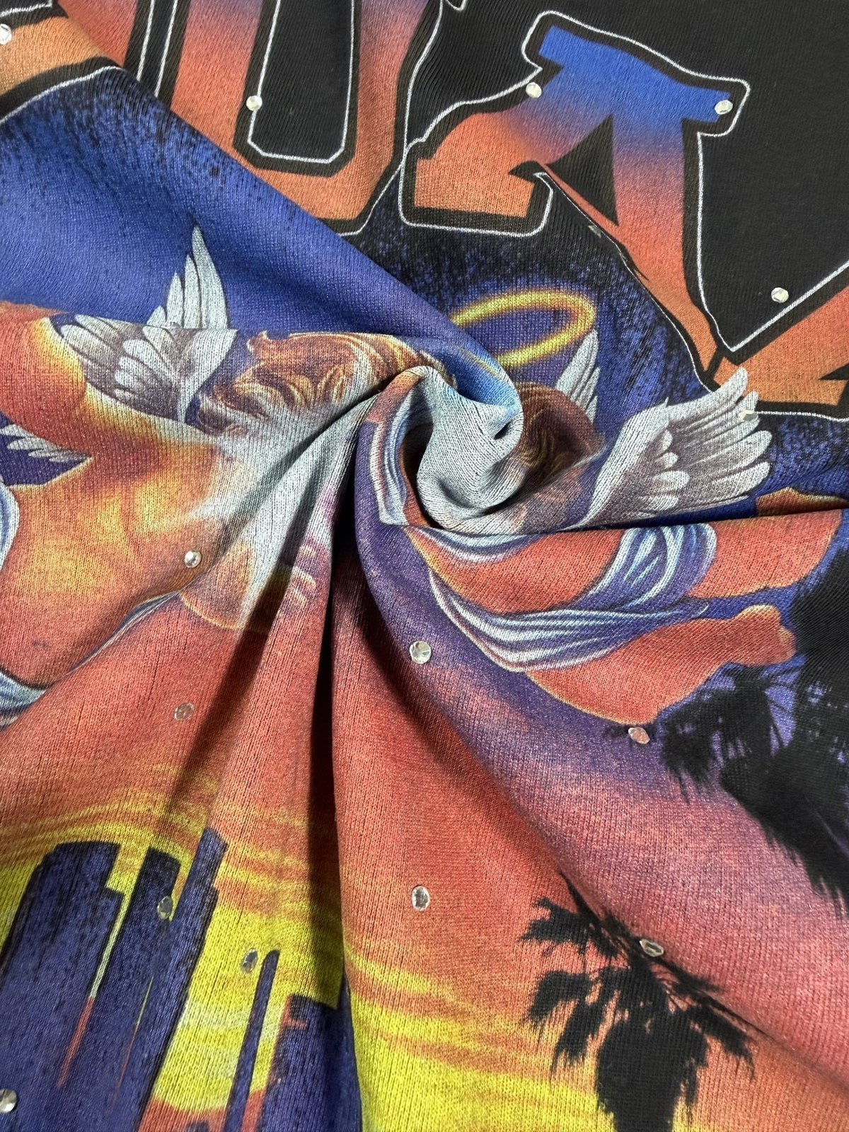 DUAA City of Angels Short-Sleeve T-Shirt ¡ª fabric_closeup