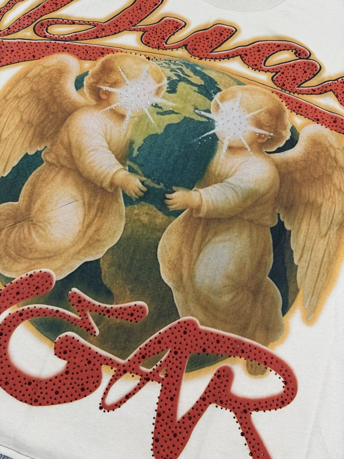 DUAA New Age Graphic Short-Sleeve T-Shirt ¡ª fabric_closeup