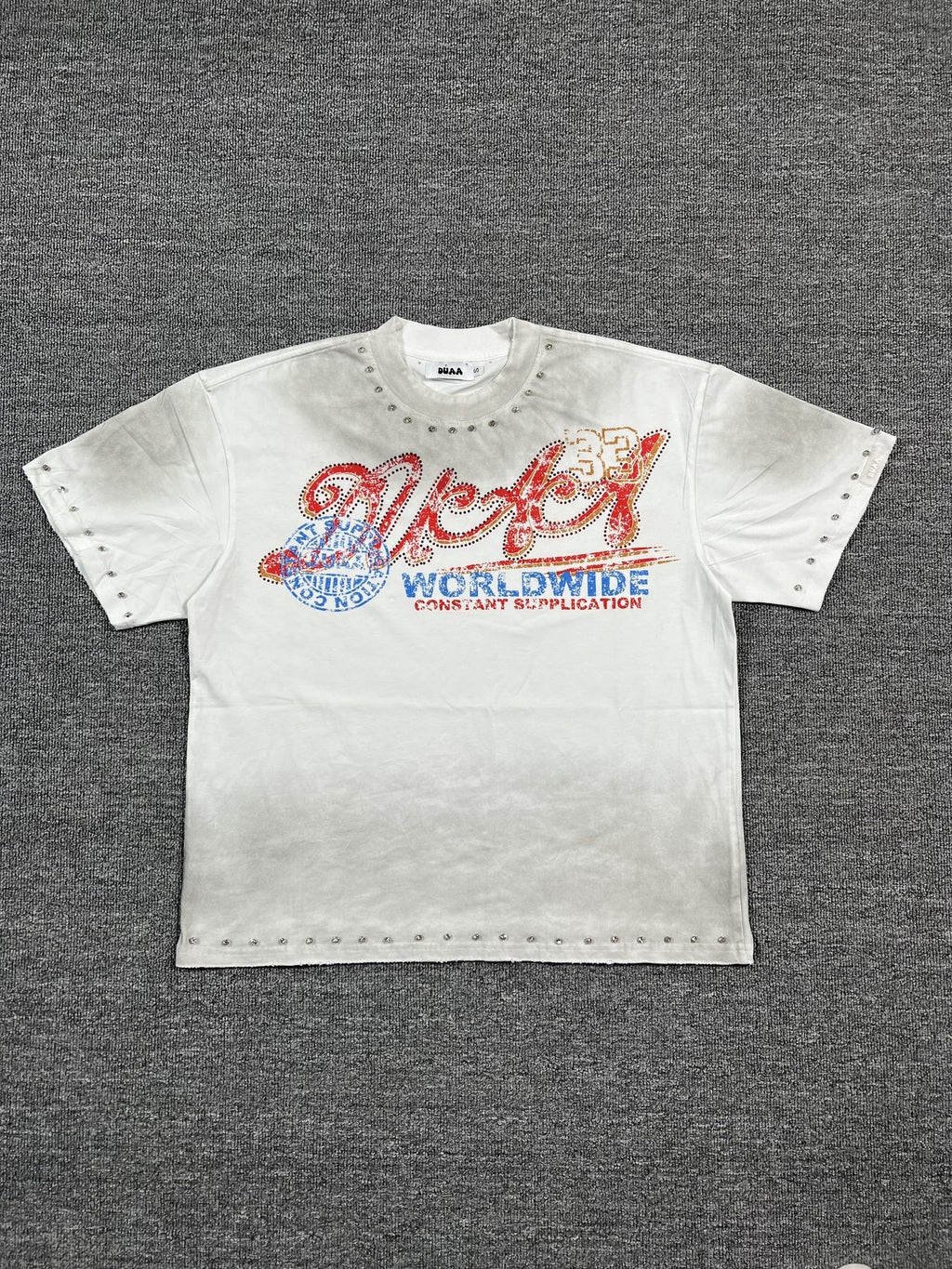 DUAA New Age Studded Graphic T-Shirt ¡ª front