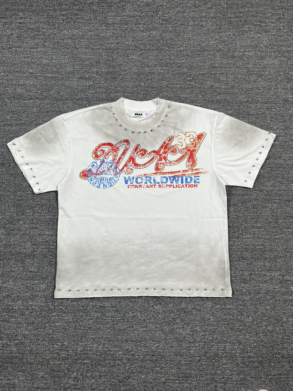 DUAA New Age Studded Graphic T-Shirt ¡ª front