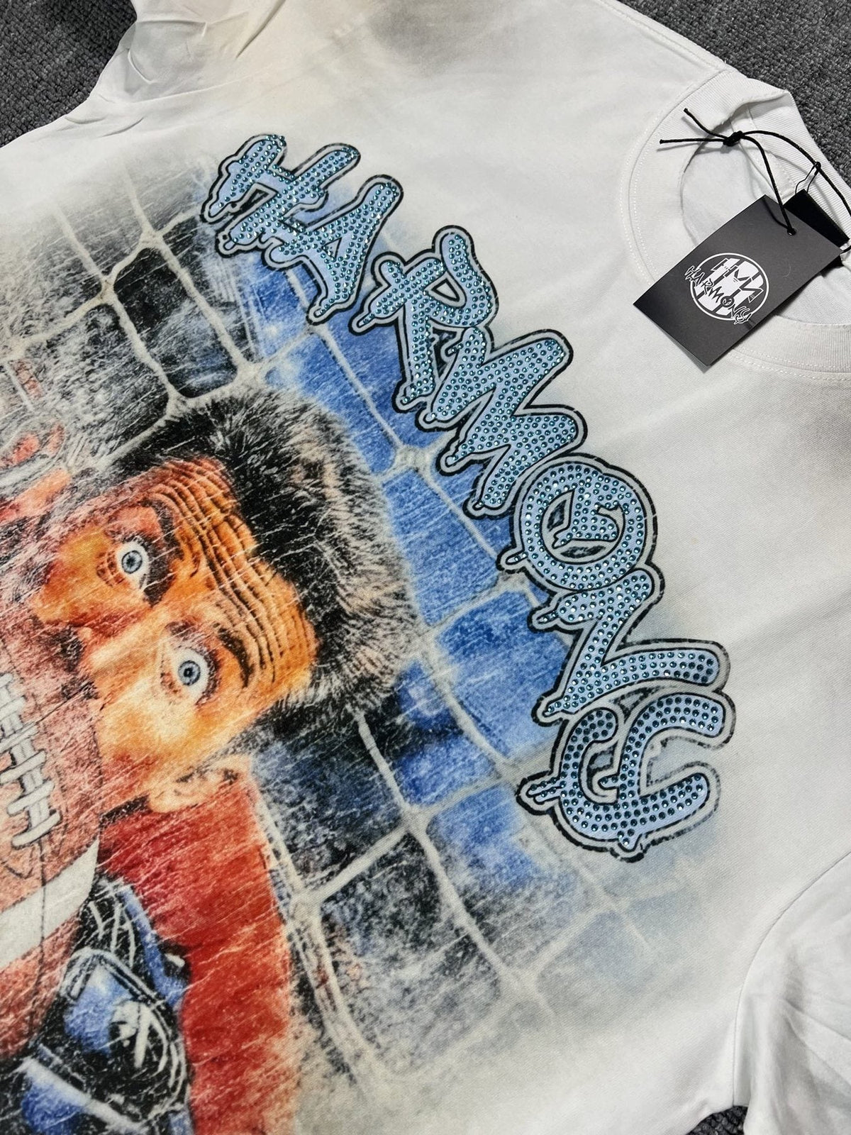 HARMONY New Age Cream World Cup Graphic T-Shirt ¡ª detail