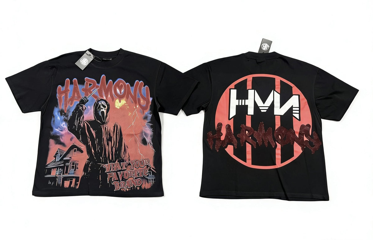 HARMONY New Age Mask Portrait Graphic T-Shirt ¡ª hero