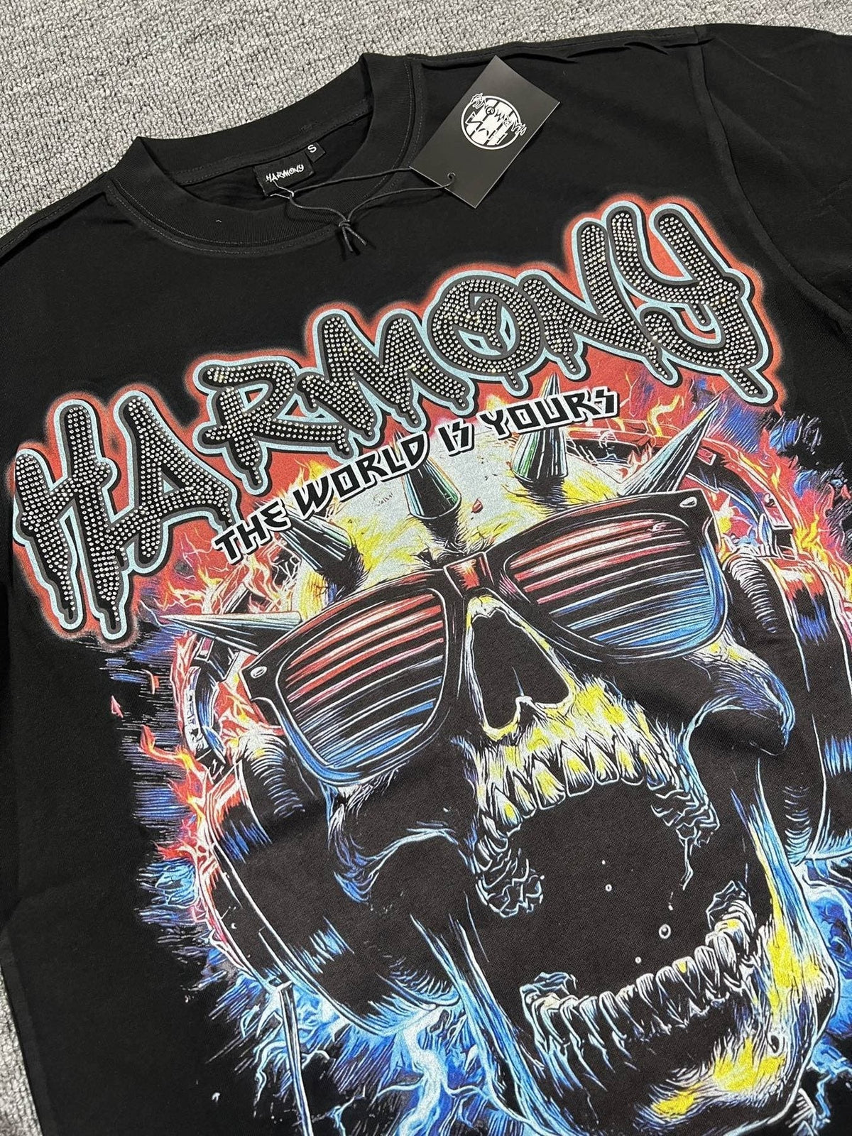 HARMONY New Age Skull Graphic Short-Sleeve T-Shirt ¡ª detail