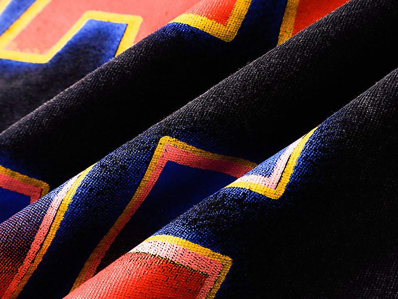 Godspeed Out of Many One Washed Black Graphic T-Shirt ¡ª fabric_closeup